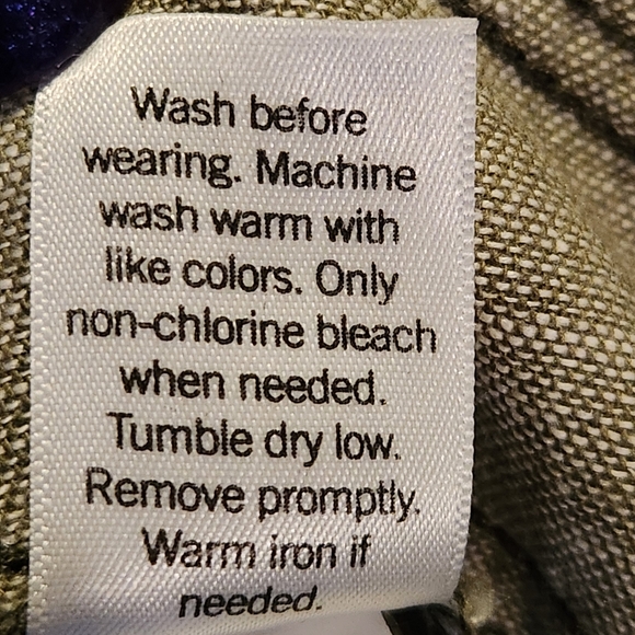 NWOT Sonoma Linen Blend Cargo Jogger Size 12 Color Army Green green - Picture 15 of 15